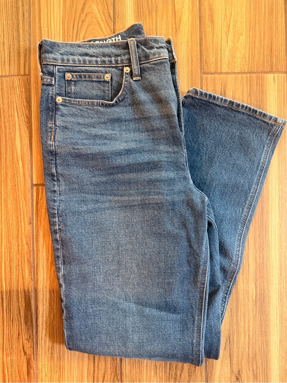 J. Crew Women's Straight Leg Jeans in Medium Blue
